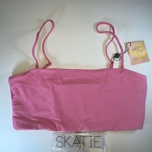 Skatie‎ Pink Annie Dahlia Bikini Top